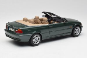 BMW 3 E46 Cabriolet Verde Kyosho 1:18 80430009757 Pressofusione — immagine 3 di 8