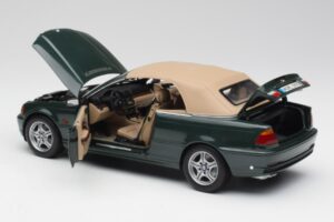 BMW 3 E46 Cabriolet Verde Kyosho 1:18 80430009757 Pressofusione — immagine 5 di 8