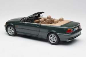BMW 3 E46 Cabriolet Verde Kyosho 1:18 80430009757 Pressofusione — immagine 7 di 8