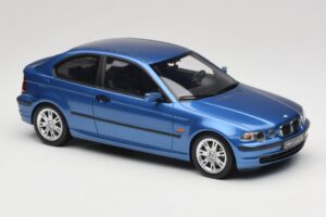 BMW 318ti E46 Compact Estoril Blue Otto 1:18 OT462 Resina — immagine 4 di 6