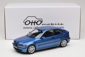 BMW 318ti E46 Compact Estoril Blue Otto 1:18 OT462 Resina — immagine 6 di 6