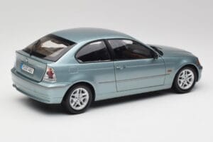 BMW 325Ti E46 Compact Azzurro Metallizzato Kyosho 1:18 80430024439 Pressofusione — immagine 3 di 8