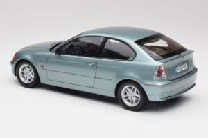 BMW 325Ti E46 Compact Azzurro Metallizzato Kyosho 1:18 80430024439 Pressofusione — immagine 7 di 8