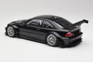 BMW M3 GTR E46 Plain Body Jet Nero AUTOart 1:18 80447 Pressofusione — immagine 5 di 6