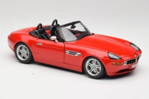 BMW Z8 E52 Rosso Bburago 1:18 Z8001 Pressofusione — immagine 6 di 8