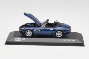 BMW Z8 E52 Topazio Blu Minichamps 1:43 431028740 Pressofusione — immagine 4 di 5