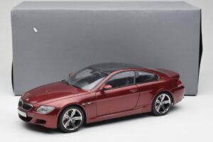 BMW M6 E63 Rosso Kyosho 1:18 80430398134 Pressofusione — immagine 8 di 8