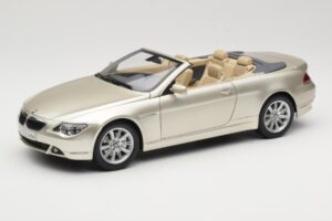 BMW 6 Series E64 Cabriolet Mineral Silver Metallic Kyosho 1:18 80430153437 Pressofusione