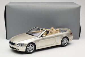 BMW 6 Series E64 Cabriolet Mineral Silver Metallic Kyosho 1:18 80430153437 Pressofusione — immagine 9 di 9