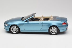 BMW 6 E64 Cabriolet Azzurro Kyosho 1:18 80430153440 Pressofusione — immagine 4 di 8