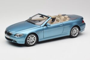BMW 6 E64 Cabriolet Azzurro Kyosho 1:18 80430153440 Pressofusione