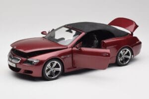 BMW M6 E64 Cabriolet Rosso Kyosho 1:18 80430417423 Pressofusione — immagine 2 di 8