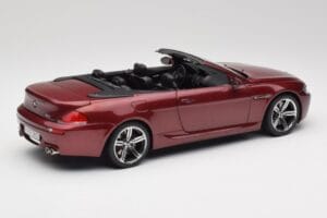 BMW M6 E64 Cabriolet Rosso Kyosho 1:18 80430417423 Pressofusione — immagine 3 di 8