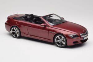 BMW M6 E64 Cabriolet Rosso Kyosho 1:18 80430417423 Pressofusione — immagine 6 di 8