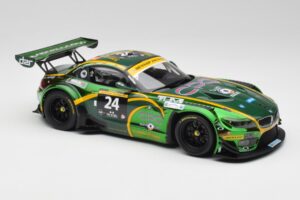 BMW Z4 E89 GT3 #24 Saudi Falcons K. Al Faisal / A. Binladen Dubai 24 Hours 2013 Minichamps 1:18 151132324 Pressofusione — immagine 4 di 6