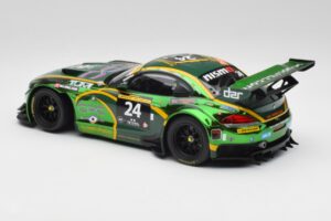 BMW Z4 E89 GT3 #24 Saudi Falcons K. Al Faisal / A. Binladen Dubai 24 Hours 2013 Minichamps 1:18 151132324 Pressofusione — immagine 5 di 6