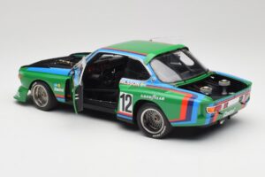 BMW 3.5 CSL E9 Gruppe 5 #12 H. Quester / G. Nilsson Zeltweg Winner 1976 Minichamps 1:18 180762012 Pressofusione — immagine 5 di 8