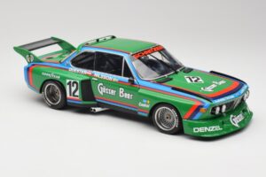 BMW 3.5 CSL E9 Gruppe 5 #12 H. Quester / G. Nilsson Zeltweg Winner 1976 Minichamps 1:18 180762012 Pressofusione — immagine 6 di 8