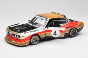 BMW 3.5 CSL E9 Gruppe 5 #4 J. Fitzpatrick / T. Walkinshaw Silverstone Winner 1976 Minichamps 1:18 180762004 Pressofusione — immagine 2 di 8