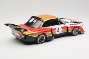 BMW 3.5 CSL E9 Gruppe 5 #4 J. Fitzpatrick / T. Walkinshaw Silverstone Winner 1976 Minichamps 1:18 180762004 Pressofusione — immagine 3 di 8