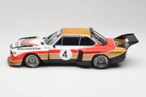 BMW 3.5 CSL E9 Gruppe 5 #4 J. Fitzpatrick / T. Walkinshaw Silverstone Winner 1976 Minichamps 1:18 180762004 Pressofusione — immagine 4 di 8
