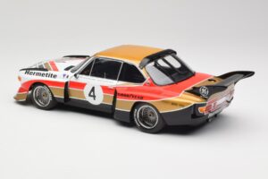 BMW 3.5 CSL E9 Gruppe 5 #4 J. Fitzpatrick / T. Walkinshaw Silverstone Winner 1976 Minichamps 1:18 180762004 Pressofusione — immagine 7 di 8