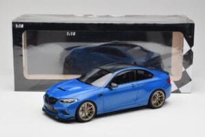 BMW M2 F87 CS Misano Blu & Cerchi Oro Minichamps 1:18 155021027 Pressofusione — immagine 6 di 6