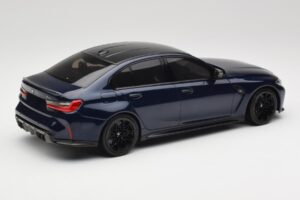 BMW M3 G80 Portimao Blue Minichamps 1:18 155020201 Pressofusione — immagine 2 di 6