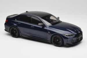 BMW M3 G80 Portimao Blue Minichamps 1:18 155020201 Pressofusione — immagine 4 di 6