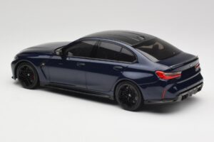 BMW M3 G80 Portimao Blue Minichamps 1:18 155020201 Pressofusione — immagine 5 di 6