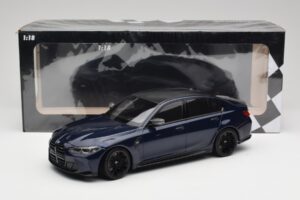 BMW M3 G80 Portimao Blue Minichamps 1:18 155020201 Pressofusione — immagine 6 di 6