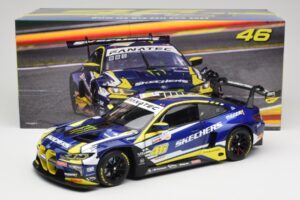 BMW M4 GT3 G82 #46 A. Farfus / V. Rossi Team WRT 24 Hours of Spa 2023 Minichamps 1:18 113232646 Pressofusione — immagine 8 di 8