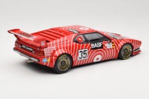 BMW M1 BASF GS Sport #35 H-J. Stuck / H. Heyer 6 Hours of Silverstone 1981 Minichamps 1:18 155812935 Pressofusione — immagine 2 di 6