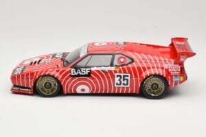 BMW M1 BASF GS Sport #35 H-J. Stuck / H. Heyer 6 Hours of Silverstone 1981 Minichamps 1:18 155812935 Pressofusione — immagine 3 di 6