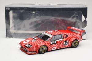 BMW M1 BASF GS Sport #35 H-J. Stuck / H. Heyer 6 Hours of Silverstone 1981 Minichamps 1:18 155812935 Pressofusione — immagine 6 di 6