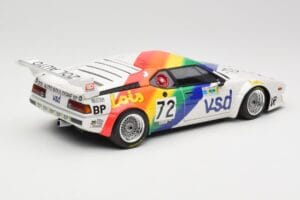 BMW M1 #72 BMW France Zol Auto B. Rousselot / J. Servanin 24 Hours of Le Mans 1981 Minichamps 1:18 180812972 Pressofusione — immagine 3 di 8