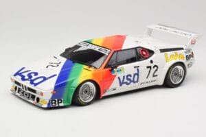 BMW M1 #72 BMW France Zol Auto B. Rousselot / J. Servanin 24 Hours of Le Mans 1981 Minichamps 1:18 180812972 Pressofusione