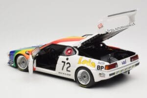 BMW M1 #72 BMW France Zol Auto B. Rousselot / J. Servanin 24 Hours of Le Mans 1981 Minichamps 1:18 180812972 Pressofusione — immagine 5 di 8