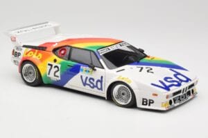 BMW M1 #72 BMW France Zol Auto B. Rousselot / J. Servanin 24 Hours of Le Mans 1981 Minichamps 1:18 180812972 Pressofusione — immagine 6 di 8