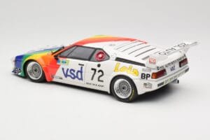 BMW M1 #72 BMW France Zol Auto B. Rousselot / J. Servanin 24 Hours of Le Mans 1981 Minichamps 1:18 180812972 Pressofusione — immagine 7 di 8