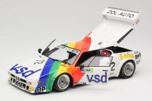 BMW M1 #72 BMW France Zol Auto B. Rousselot / J. Servanin 24 Hours of Le Mans 1981 Minichamps 1:18 180812972 Pressofusione — immagine 8 di 8