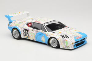 BMW M1 Carte de France #83 D. Pironi / D. Quester 24 Hours of Le Mans 1980 Minichamps 1:18 180802983 Pressofusione — immagine 6 di 8