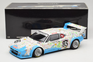 BMW M1 Carte de France #83 D. Pironi / D. Quester 24 Hours of Le Mans 1980 Minichamps 1:18 180802983 Pressofusione — immagine 8 di 8