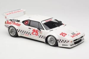BMW M1 #25 Red Lobster D. Cowart / K. Miller LA Times GP Riverside 1981 Minichamps 1:18 180812925 Pressofusione — immagine 6 di 8