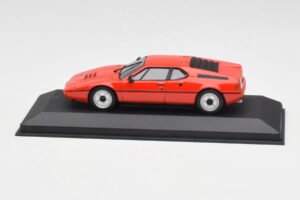 BMW M1 Rosso Minichamps 1:43 430025022 Pressofusione