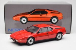 BMW M1 Rosso Norev 1:18 183220 Pressofusione — immagine 8 di 8