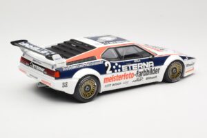 BMW M1 Schnitzer #2 H-J. Stuck Winner Deutsche Automobil Rennsport Trophy Zolder 1982 Minichamps 1:18 155822902 Pressofusione — immagine 2 di 6