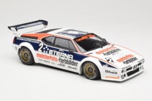 BMW M1 Schnitzer #2 H-J. Stuck Winner Deutsche Automobil Rennsport Trophy Zolder 1982 Minichamps 1:18 155822902 Pressofusione — immagine 4 di 6