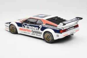 BMW M1 Schnitzer #2 H-J. Stuck Winner Deutsche Automobil Rennsport Trophy Zolder 1982 Minichamps 1:18 155822902 Pressofusione — immagine 5 di 6