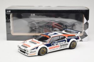 BMW M1 Schnitzer #2 H-J. Stuck Winner Deutsche Automobil Rennsport Trophy Zolder 1982 Minichamps 1:18 155822902 Pressofusione — immagine 6 di 6